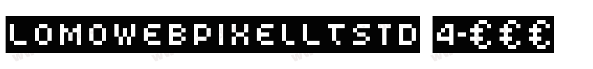 LomoWebPixelLTStd 4字体转换